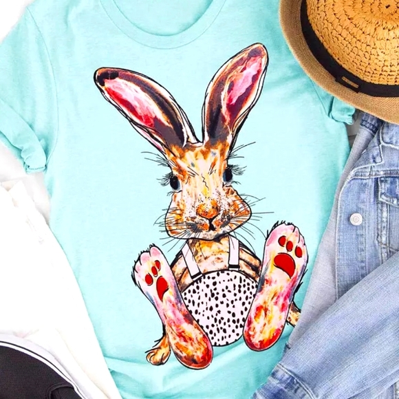 Bellelily Tops - 🐾3 for 40$ 🐾Super Cute Bunny Tee-Shirt  NWOT